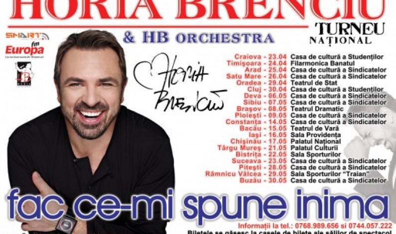 Horia Brenciu va susţine un concert de zile mari, pe 7 mai la Sibiu