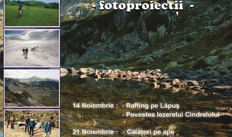 Proiecţii foto organizate de Amicii Munţilor Sibiu