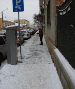 trotuare cu gheata sibiu